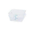 PCSC-2C, 2-Quart Clear Square Polycarbonate Food Storage Container, NSF