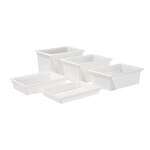 PFFW-3, 18x26x3-Inch White Polypropylene Food Storage Box