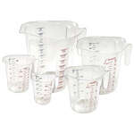 PMCP-5SET, Polycarbonate Measuring Cup, 5-Piece Set