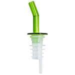 Winco PPW-NG, Whiskey Free Flow Pourer, Green Spout, no Collar, 1 Dozen (Discontinued)