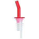 Winco PPW-NR, Whiskey Free Flow Pourer, Red Spout, no Collar, 1 Dozen