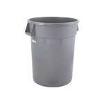 PTC-20G, 20 Gallon Heavy-Duty Round Gray Trash Can