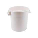 PTC-20W, 20 Gallon Heavy-Duty Round White Trash Can
