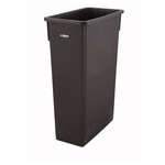 PTC-23B, 23-Gallon Brown Slender Trash Can, EA (Cover Not Included)