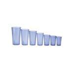 PTP-05B, 5-Ounce Blue Pebbled Plastic Tumblers, 1 Dozen