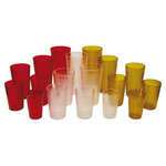 PTP-24R, 24-Ounce Red Pebbled Tumblers, 12-Piece Pack