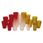 PTP-32C, 32-Ounce Clear Pebbled Plastic Tumblers, 1 Dozen