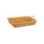 PWBN-12B, 12x8x3-Inch Oblong Poly Woven Basket with Handles