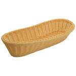 Winco PWBN-156V, 15-Inch Oval Polypropylene Woven Baskets, Natural, 6-Piece Pack(Discontinued) (Discontinued)