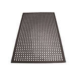 RBM-35K-R, 5x3-Feet Black Rubber Anti-Fatigue Floor Mat with Beveled Edge