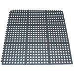 RBMI-33K, 36x36x0.5-Inch Interlocking Grease-Resistant Anti-Fatigue Square Rubber Floor Mat, Black