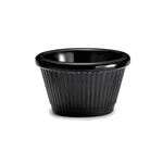 Winco RFM-3K, 3-Ounce Fluted Melamine Ramekins, Black, 1 Dozen