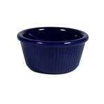 Winco RFM-4NY, 4-Ounce Fluted Melamine Ramekins, Navy Blue, 1 Dozen