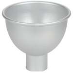 Winco SAF-8, 4 qt Spun Aluminum Funnel, 8.75" Dia x 8"H x 3" Dia Neck