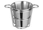 Winco SFCW-4S, 4-Inch Dia Stainless Steel Fry Cup with Wire Holder, 2 Handles (Discontinued)
