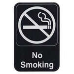 SGN-601, 6x9-inch 'No Smoking' Black Information Sign