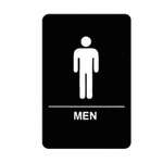 SGNB-605, 6x9-inch 'Men' Braille Information Sign