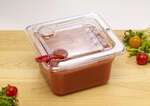 SP7200H, 1/2 Size Clear Hinged Polycarbonate Food Pan Cover for SP7202/7204/7206/7208