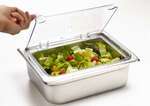 SP7300H, 1/3 Size Clear Hinged Polycarbonate Food Pan Cover for SP7302/7304/7306/7308