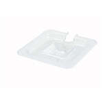 SP7600C, One-Sixth Size Polycarbonate Food Pan Slotted Cover, NSF