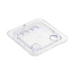 SP7600H, 1/6 Size Clear Hinged Polycarbonate Food Pan Cover for SP7602/7604/7606