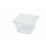 SP7604, 4-Inch Deep One-Sixth Size Polycarbonate Food Pan, NSF