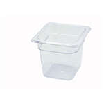 SP7606, 6-Inch Deep One-Sixth Size Polycarbonate Food Pan, NSF