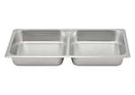 SPFD2, 2.5-Inch Deep, Full-Size Stainless Steel Divided Steam Table Pan, NSF