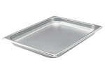 Winco SPJH-201, Anti-Jam Steam Pan, Half Size 1.25-inch, 22 Gauge Stainless Steel, NSF