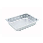 Winco SPJH-202, 2.5-Inch Deep Half Size Anti-Jamming Steam Table Pan, NSF
