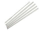 SSTW-8S 18/8 Stainless Steel Straight Drinking Straws, 5-Piece Set