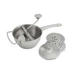 Winco SVM-8, 2-Quart 8-Inch Diameter Stainless Steel Vegetable Mill with 4 Dishes (Discontinued)