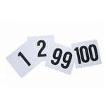 TBN-100, 4x3.75-Inch Plastic Table Numbers, No.1-100