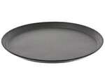 Winco TFG-11K, 11-Inch Round Non-Slip Fiberglass Tray, Black