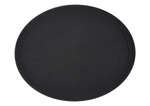 TFG-2622K, 26x22-Inch Oval Non-Slip Fiberglass Tray, Black