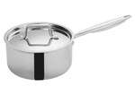 TGAP-4, 3.5-Quart Tri-Ply Stainless Steel Sauce Pan w/Lid, NSF
