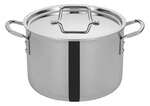 TGSP-8, 8-Quart Tri-Ply Stainless Steel Stock Pot w/Lid, NSF