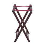 TR-34W, 32-Inch Wood Tray Stand, Mahogany