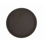 TRH-14, 14-Inch Easy Hold Round Tray, Brown