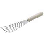 Winco TWP-60, Fish Spatula with 6.75x3.25-Inch Blade and White Polypropylene Handle, NSF