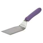 TWP-61P, 5.12x2.87-Inch Stainless Steel Blade Hamburger Turner with Offset, Purple Handle, NSF