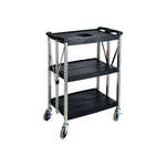 Winco UCF-2916K, 29x16.5x36-Inch Folding 3-Tier Transport Utility Cart (Discontinued)