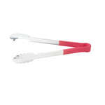 UTPH-12R, 12-Inches Utility Tong with Polypropylene Red Handle
