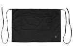 Winco WA-2819K Black Bistro Half Length Apron, EA