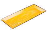 Winco WDM001-608, 19 x 8-Inch Ardesia Lusia Melamine Rectangular Plate, Yellow, 24/CS (Discontinued)