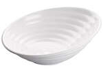 Winco WDM003-201, 12-Inch Dia 1.75 Qt Ardesia Hailey Melamine Angeled Bowl, White, 12/CS (Discontinued)