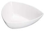 Winco WDM005-203, 9-Inch Dia 1.25 Qt Ardesia Elista Melamine Triangular Bowl, White, 24/CS (Discontinued)