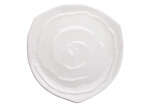 Winco WDM007-201, 9-Inch Dia Ardesia Selena Melamine Hammered Triangular Spiral Plate, White, 24/CS, NSF (Discontinued)