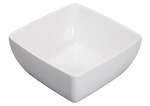 Winco WDM009-205, 10-Inch Dia 5 Qt Ardesia Linza Melamine Square Bowl, White, 6/CS (Discontinued)