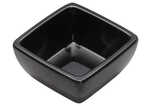 Winco WDM009-301, 2.5-Inch Dia 2 Oz Ardesia Linza Melamine Square Mini Bowl, Black, 48/CS (Discontinued)
